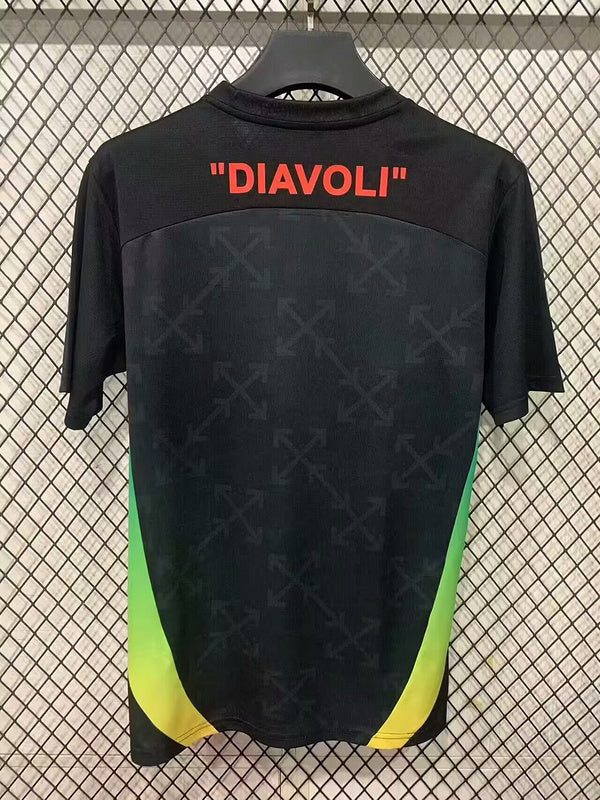 25-26 AC Milan green and black training jersey