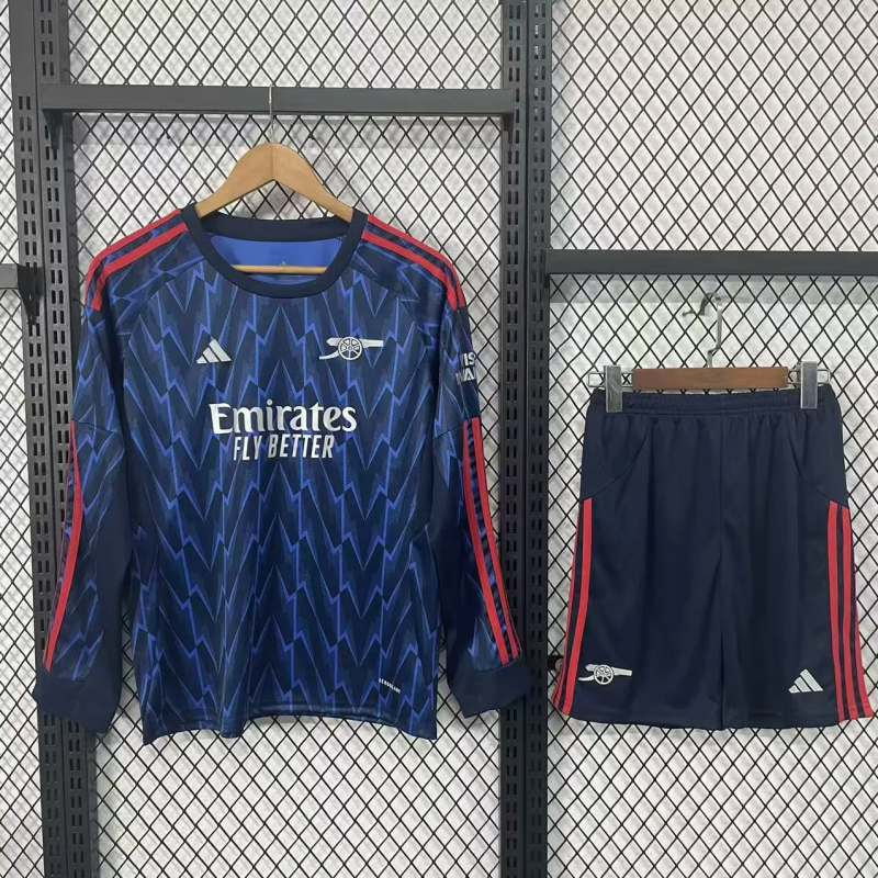 Arsenal 2025/26 Away Long Sleeve kid kit