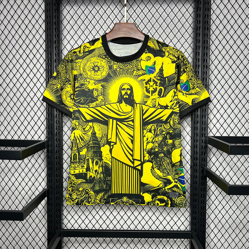 Brazil jesus yellow special version jersey