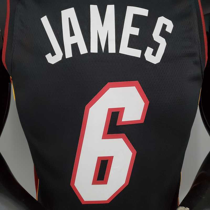 Miami Heat JAMES#6 Black