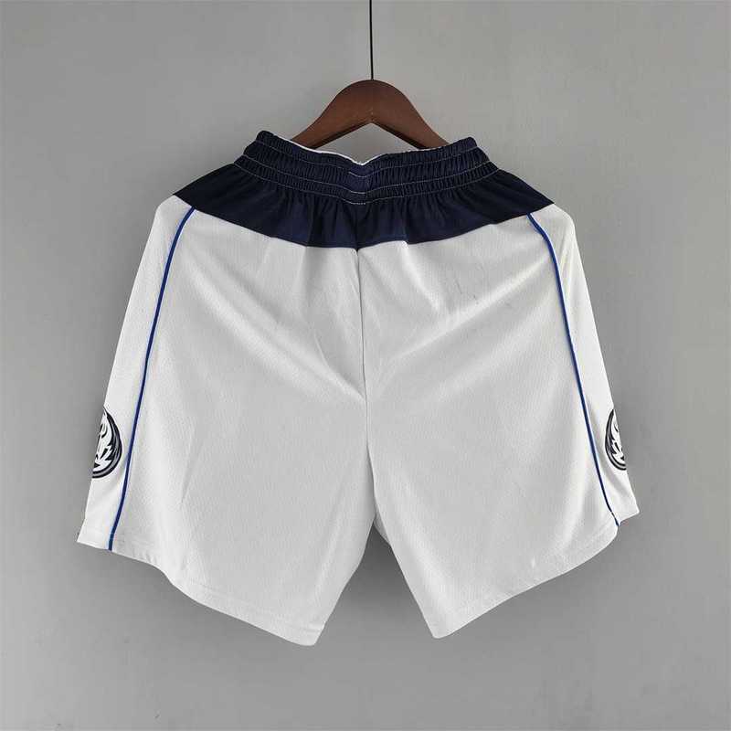Dallas Mavericks NBA Shorts White