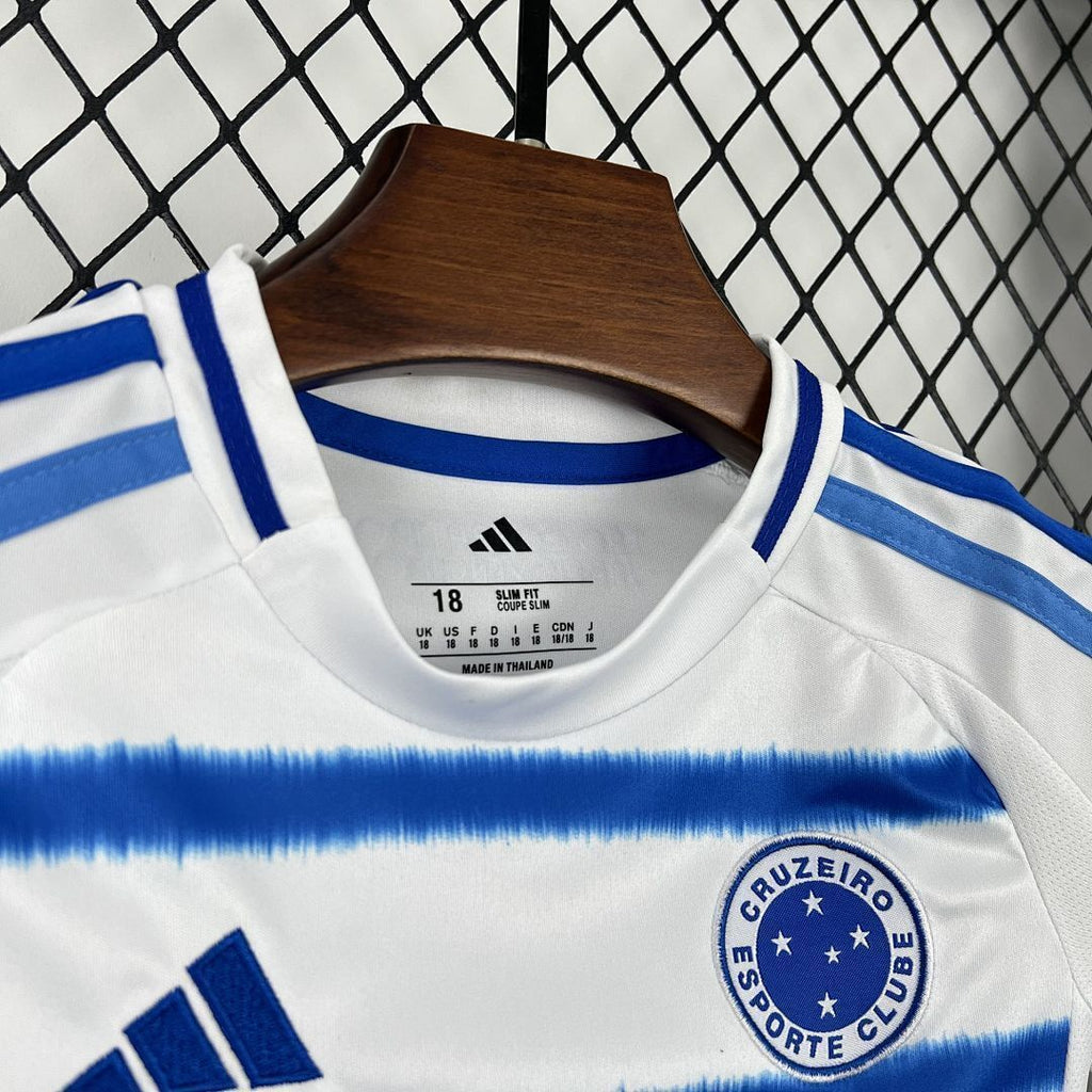 Cruzeiro 2026/27 home kid soccer jersey size 16-28