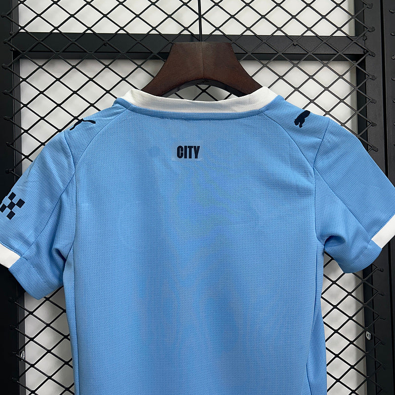 25-26 Manchester City home kid kit
