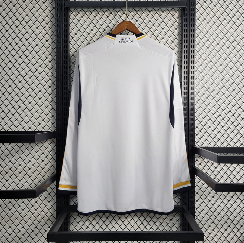 23-24 Real Madrid home Long Sleeve Size S-XXL