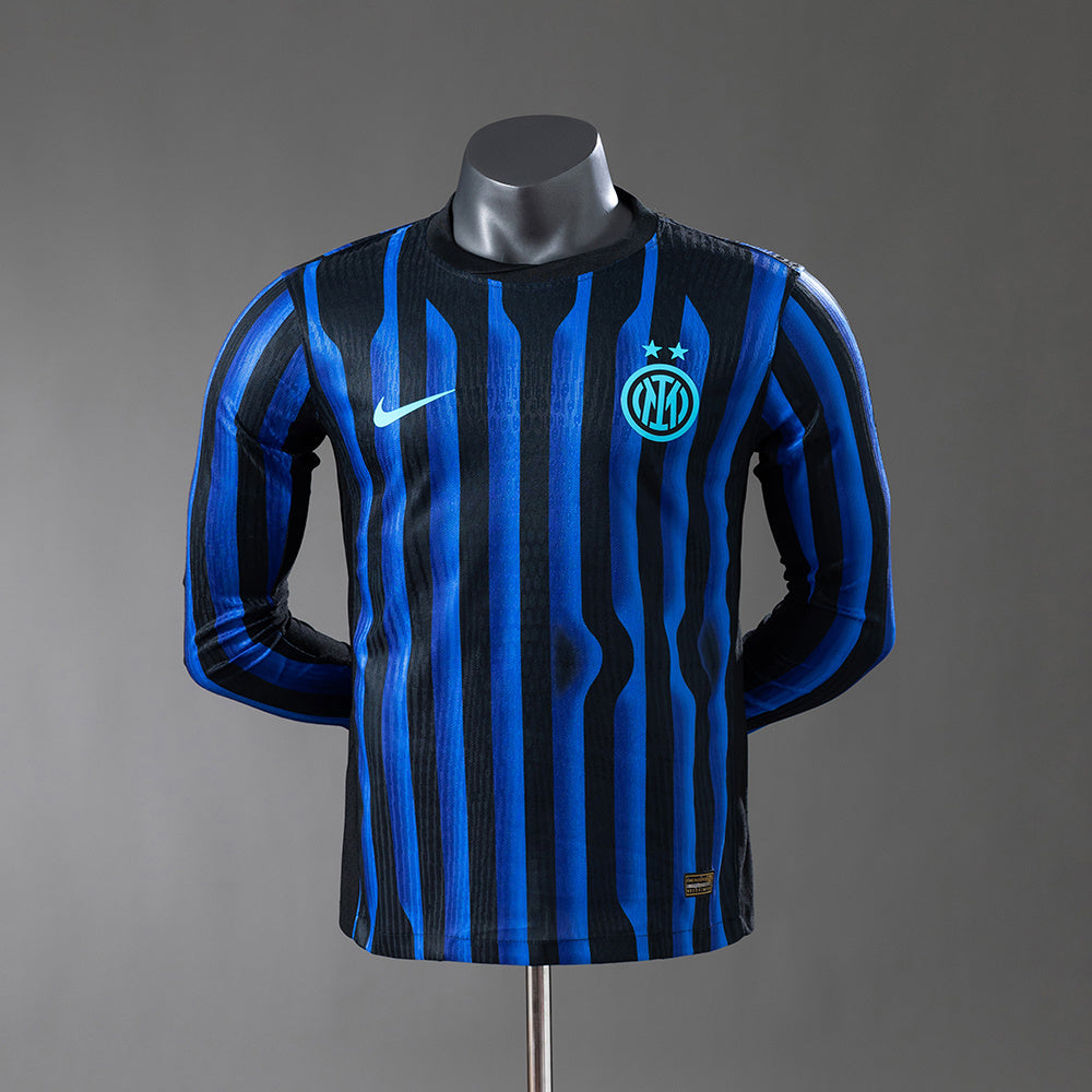 Inter Milan 25/26 Home Long-Sleeve Player Version Jersey S-3XL