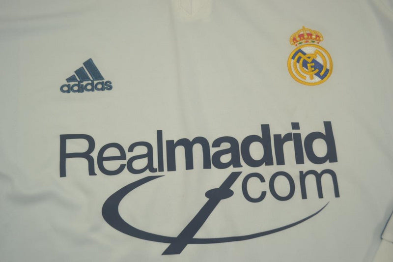 2001 Real Madrid home long sleeve