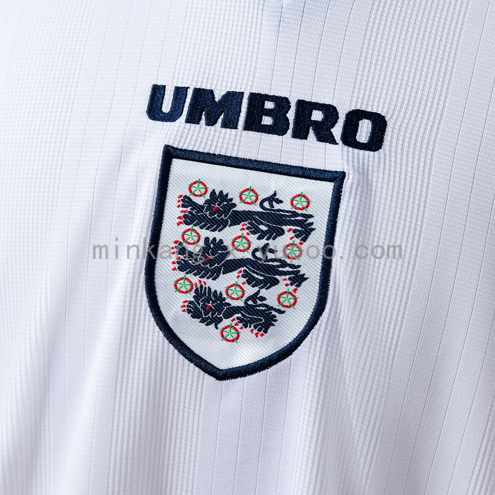 England 1996 Home Long Sleeve Retro Jersey S-XXL