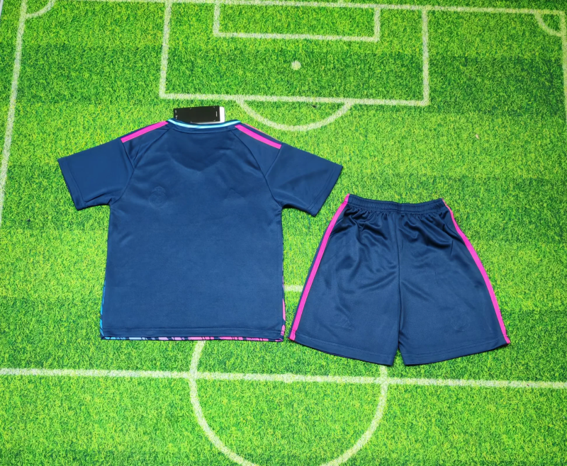 25-26 Real Madrid BLue and Purple Special kid kit