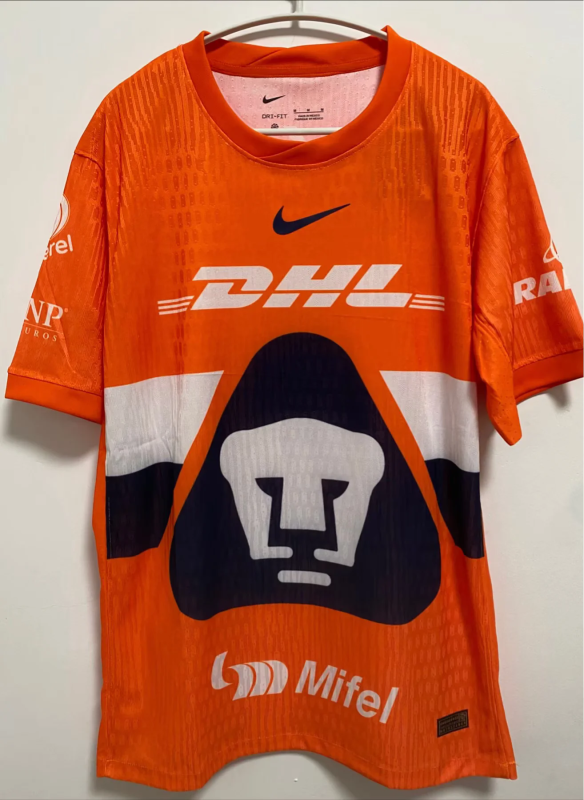 25-26 Pumas Orange Goalkeeper player Version jersey