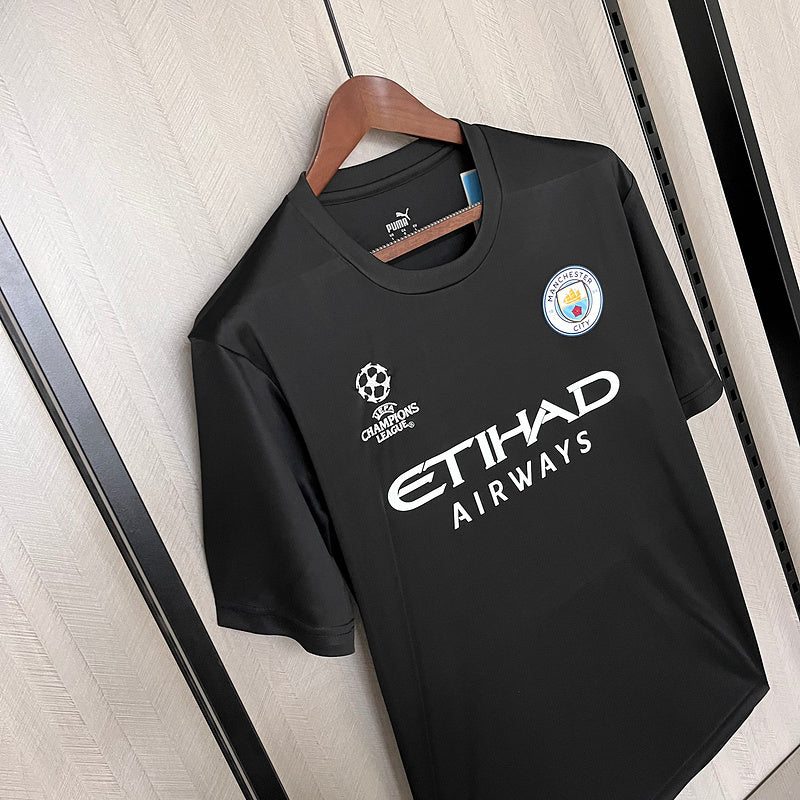 23-24 Manchester City black champion league jersey