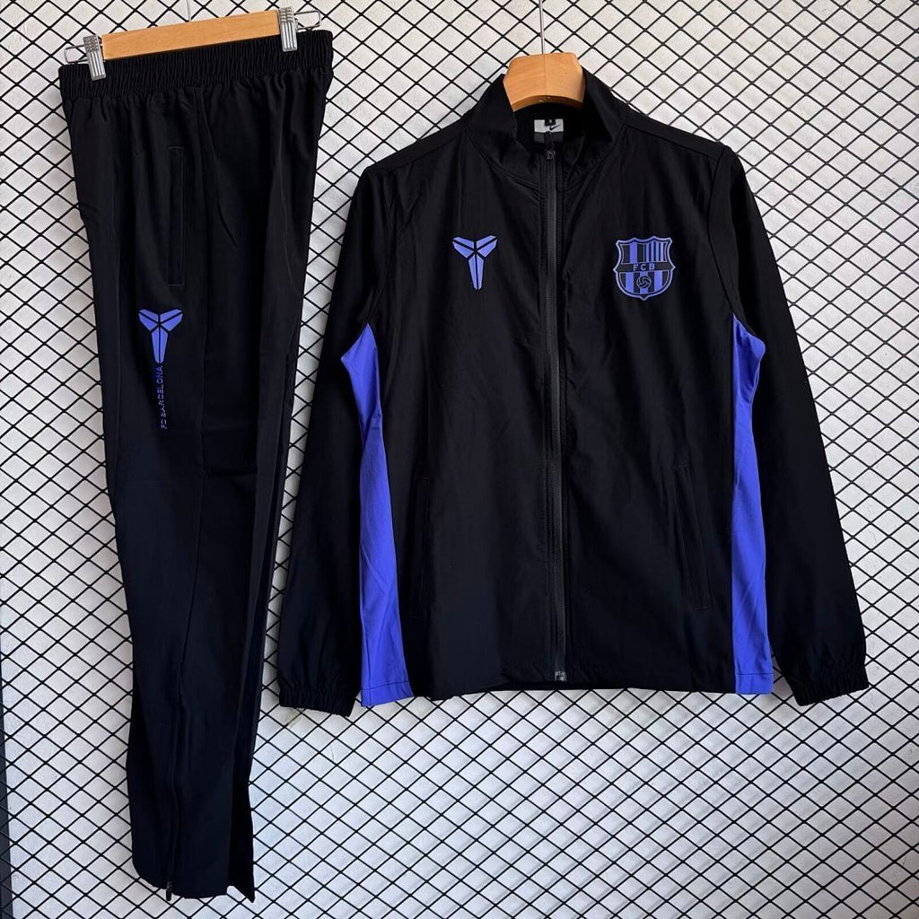 Barcelona 2025/26 Black And Purple Windbreaker Suit Size S-2XL