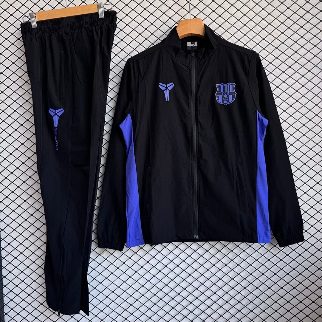 Barcelona 2025/26 Black And Purple Windbreaker Suit Size S-2XL