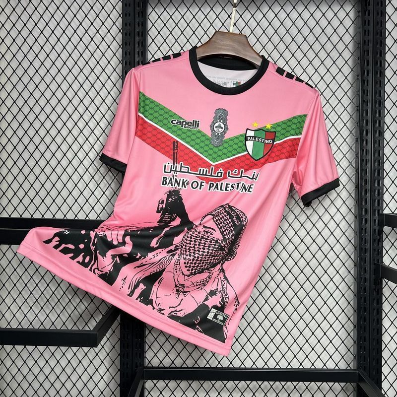 24-25 CD Palestino Pink Graffiti Jersey S-XXXXL