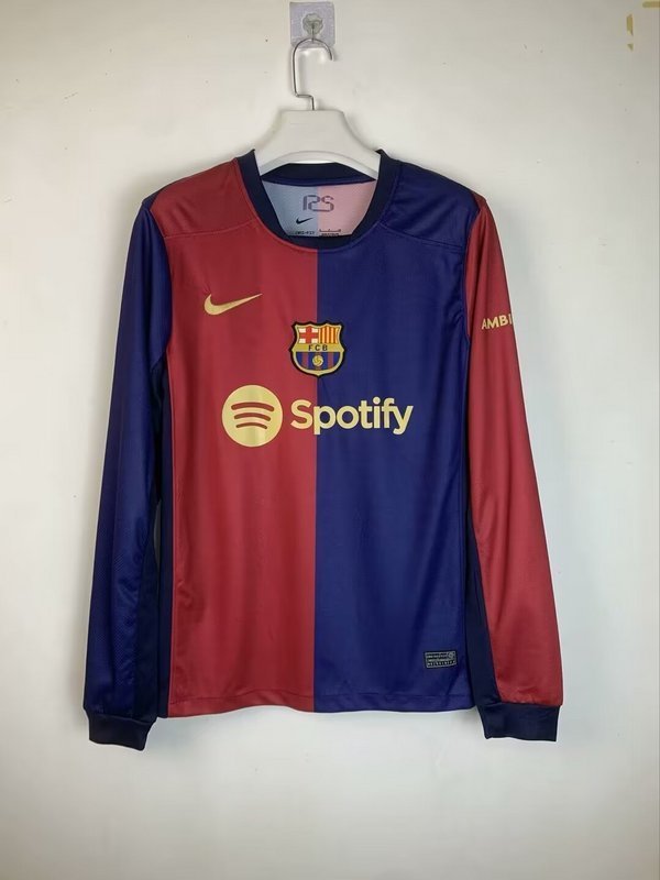 24-25 Barcelona home long sleeve jersey