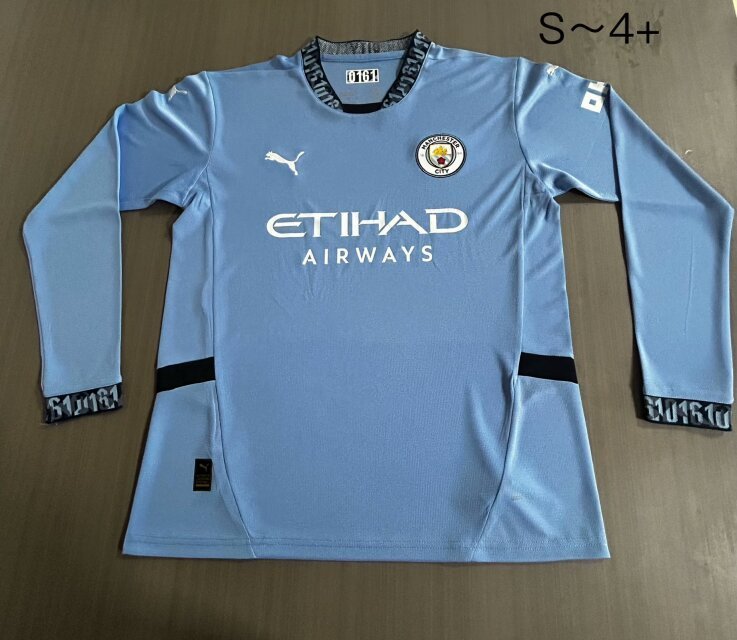24-25 Manchester City home long sleeve jersey