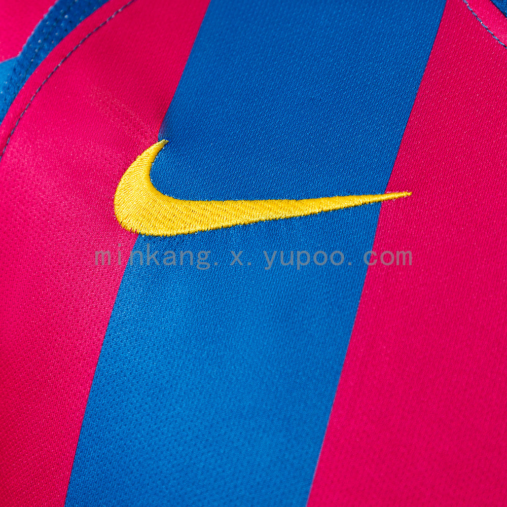 Barcelona 2005/06 Home Long Sleeve Retro Jersey S-XXL