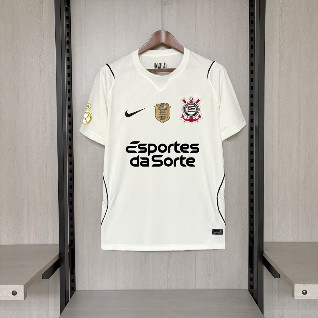 Corinthians 2026/27 Home Jersey All Sponsors S-4XL