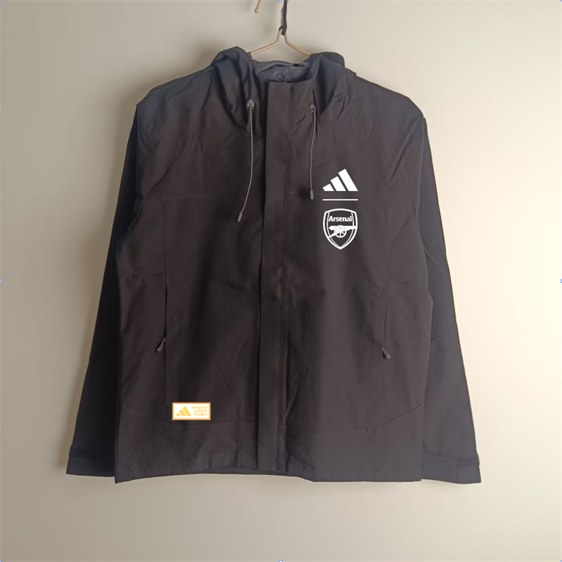25-26 Arsenal black windbreaker