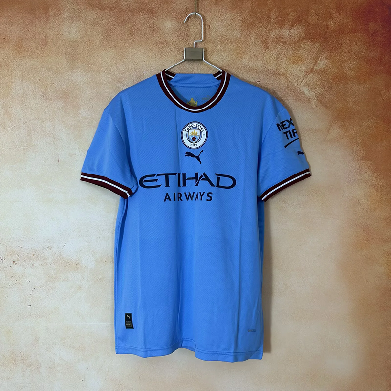 22-23 MCI home soccer jersey