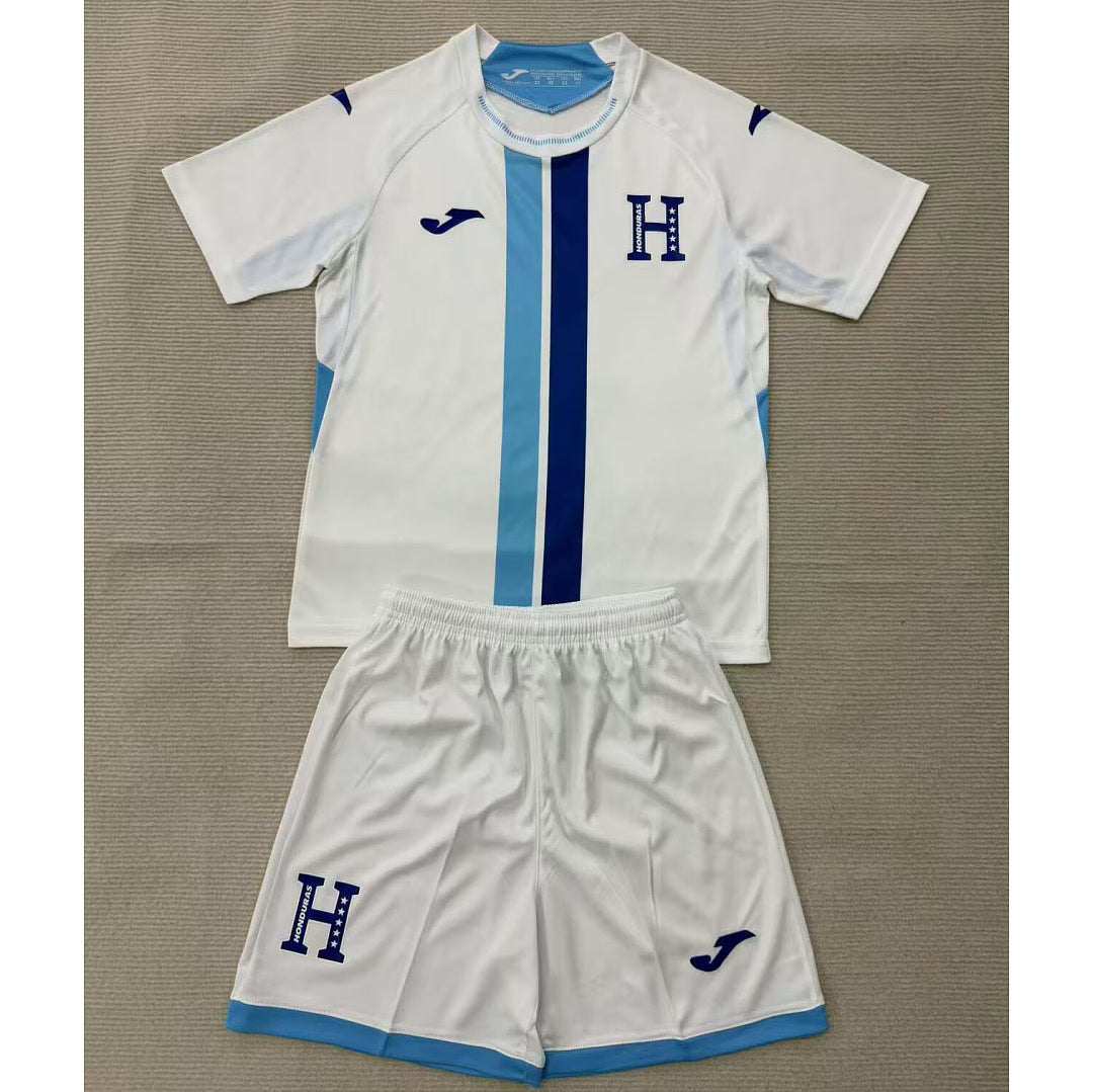 Kids Kit Honduras 2026 World Cup Home soccer jersey size 16-28