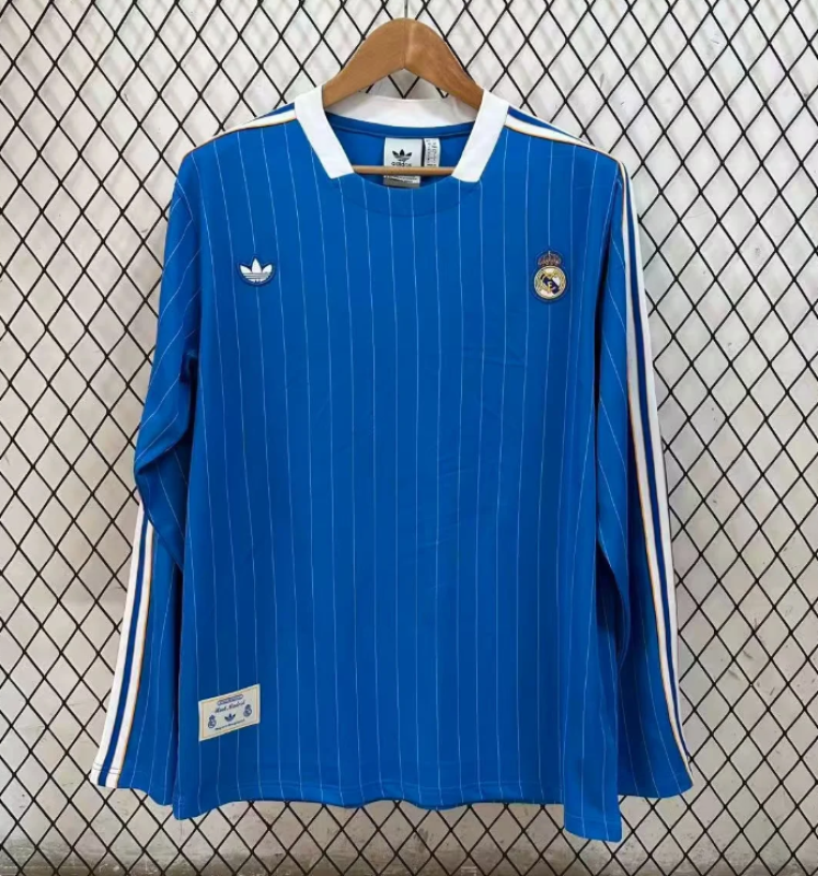 Real Madrid 2025/26 Blue Icon Long Sleeve Special Jersey