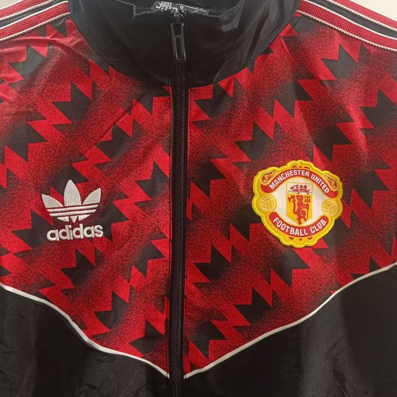 1991 MNU black red classic retro Windbreaker