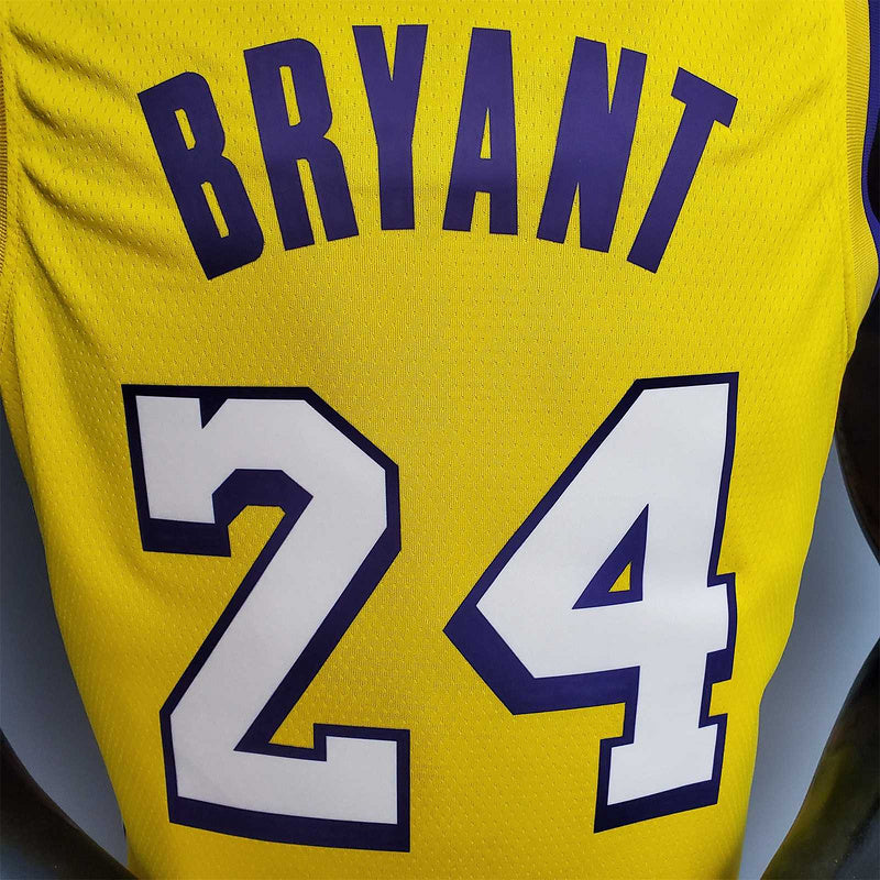Bryant #24 Lakers V-neck City Edition yellow