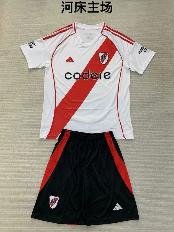 24-25 River Plate home kid kit and adult uniform
