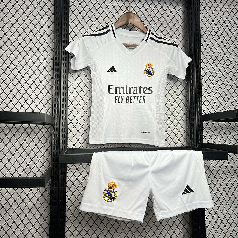 24-25 Real Madrid home kid kit