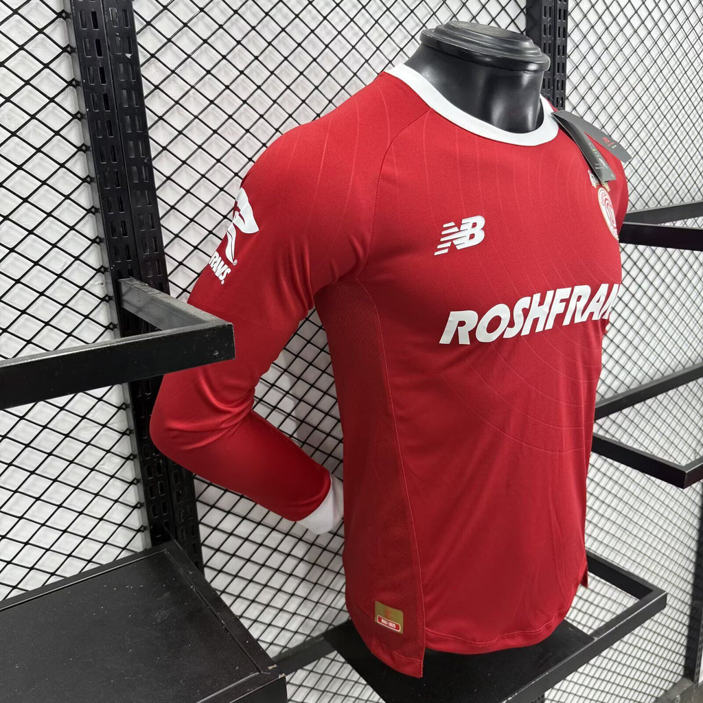 TOLUCA Manga larga Version autentica/jugador — Liga MX
