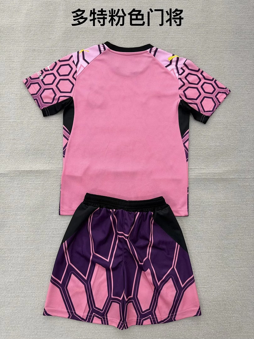 Kids Kit Borussia Dortmund 2026/27 Pink Goalkeeper Soccer Jersey 16-28