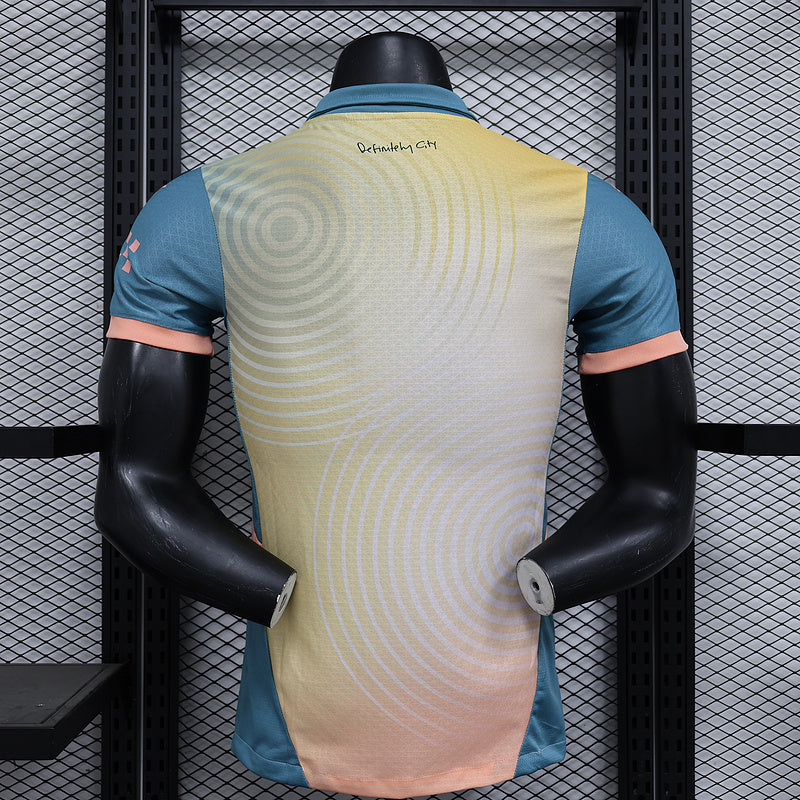 24-25 Manchester City yellow and blue special player version jersey
