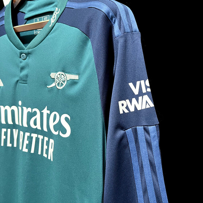 23-24 Arsenal third away long sleeve jersey size S-XXL