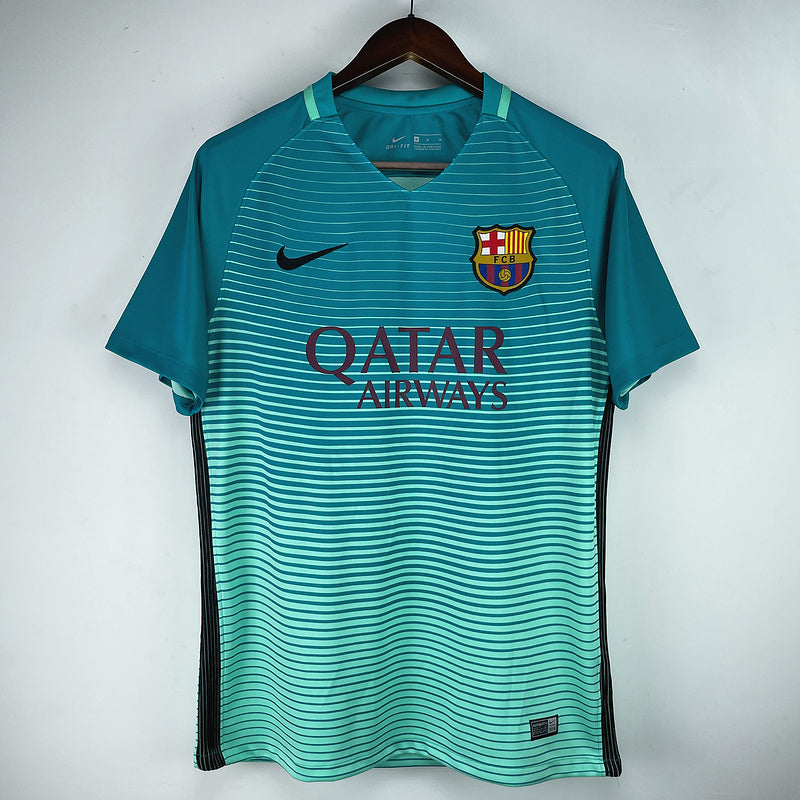 16-17 Barcelona third green retro jersey