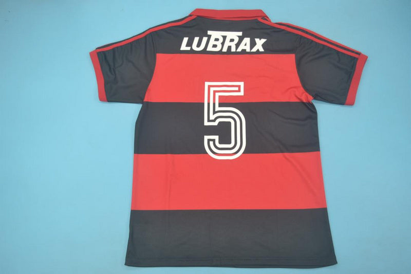 1990 Flamengo home red / black