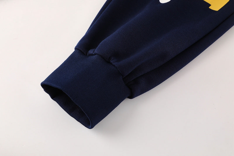 25-26 Real Madrid dark blue hoodie suit