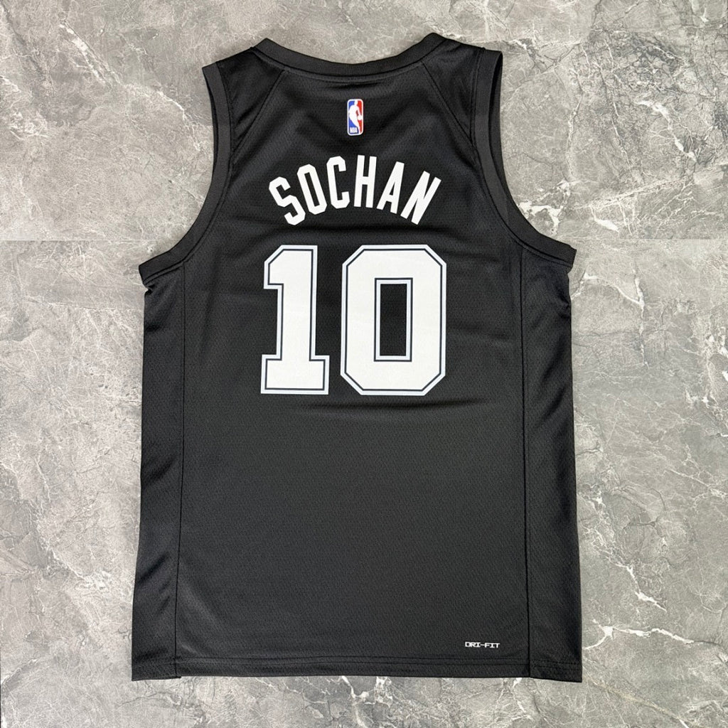 San Antonio Spurs 2026 City Edition Black jersey SOCHAN#10 S-XXL