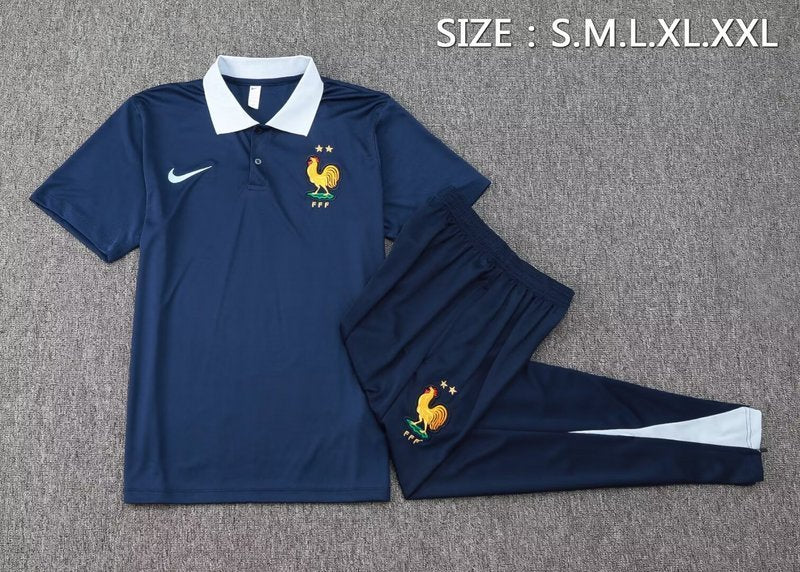 24-25 France dark blue POLO suit
