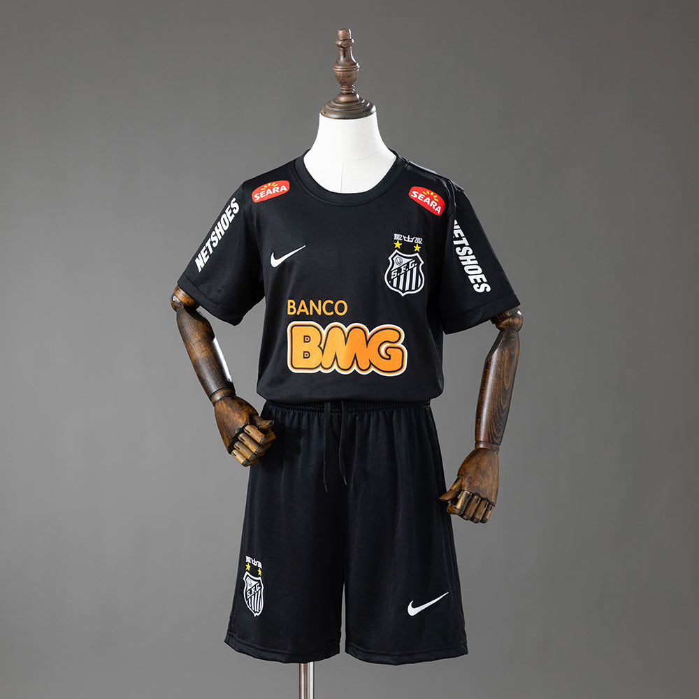 Santos 12/13 Away Retro Kids Kit Jersey Size 16-28