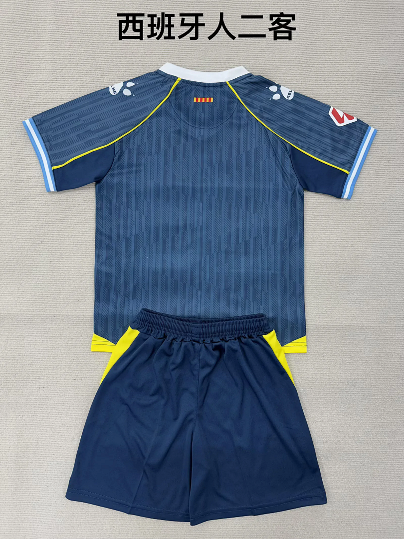 kids kit Espanyol 2025/26 third soccer jersey size 16-28