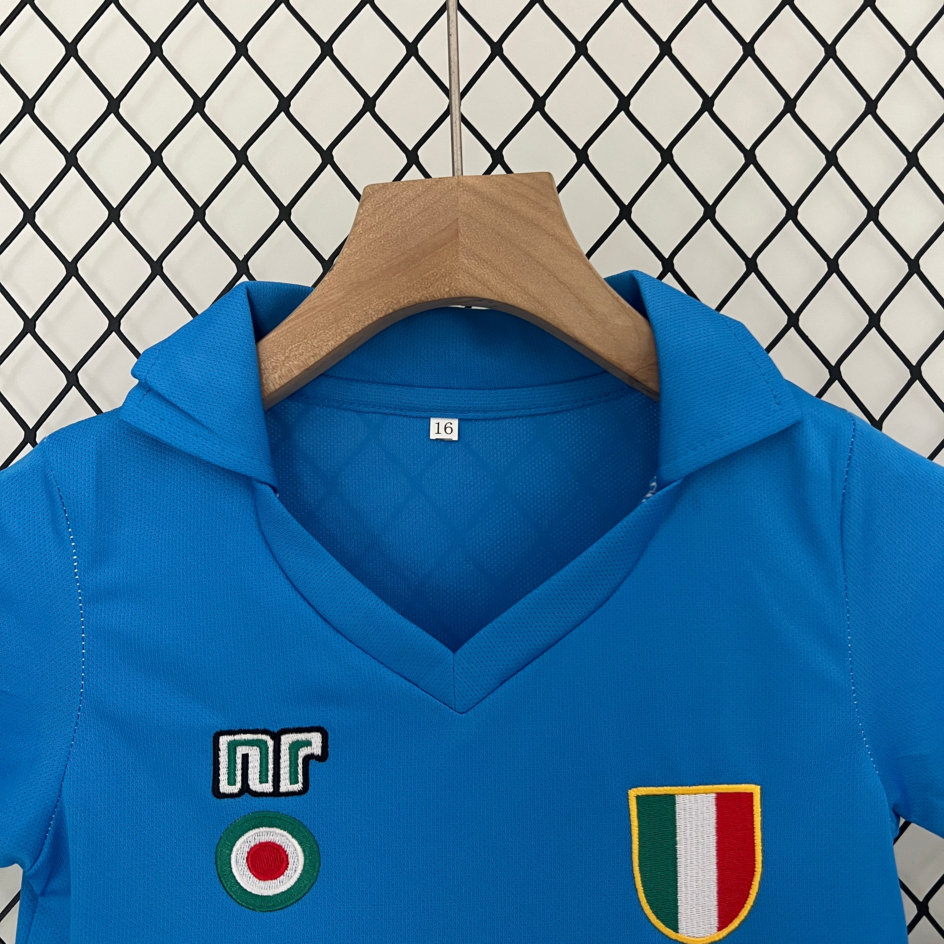 kids Napoli 87/88 home size: 16-28