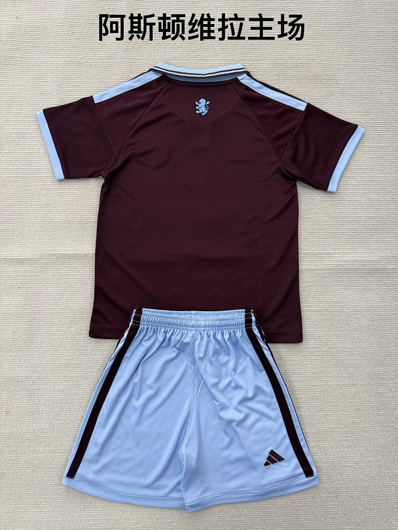 Kids Kit Aston Villa 206/27 Home Soccer Jersey 16-28