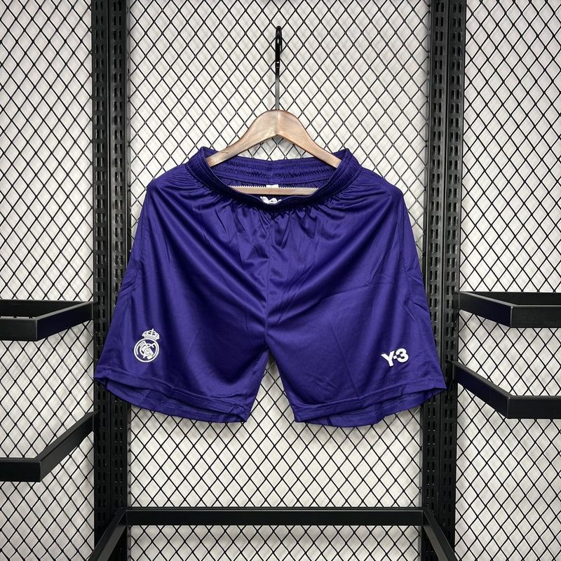 Pantalon Corto de Futbol #24-25 Real Madrid Y3 Purple shorts — Zhang199