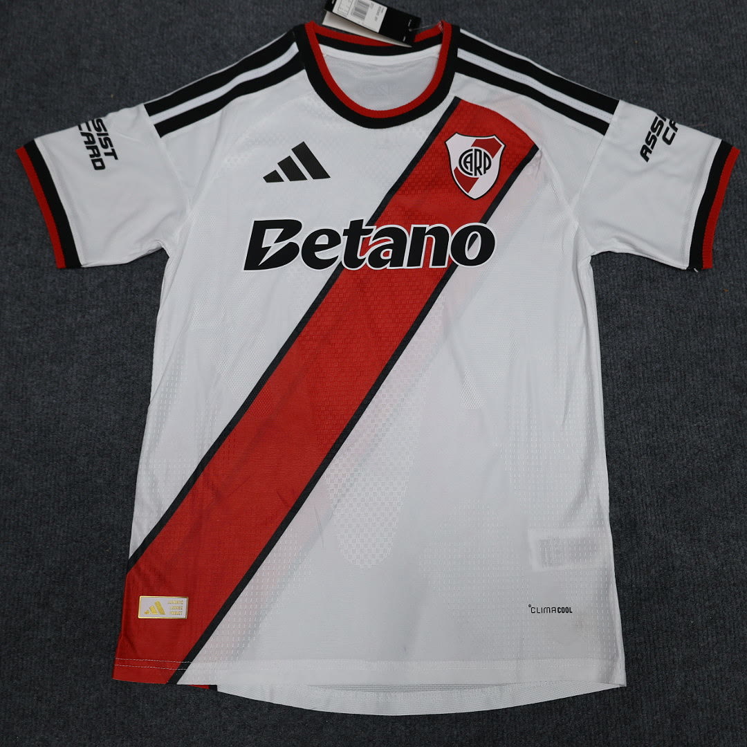 Mens River plate 2026/27 Home Player Version Suit Size S-2XL