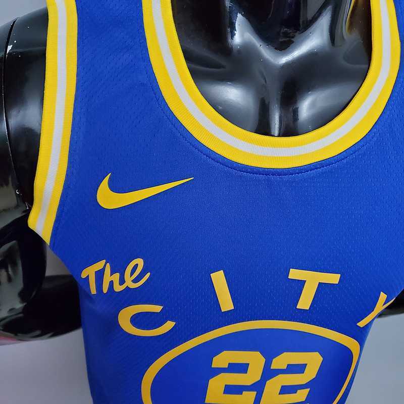 Tram version WIGGINS#22 Golden State Warriors blue