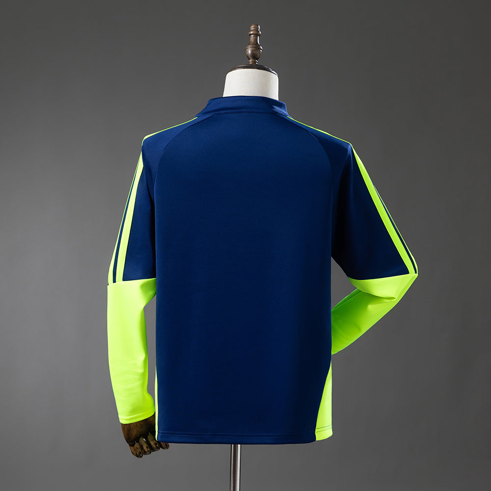 Scotland 2026 Training Top Navy Blue &amp; Fluorescent Green S-XXL