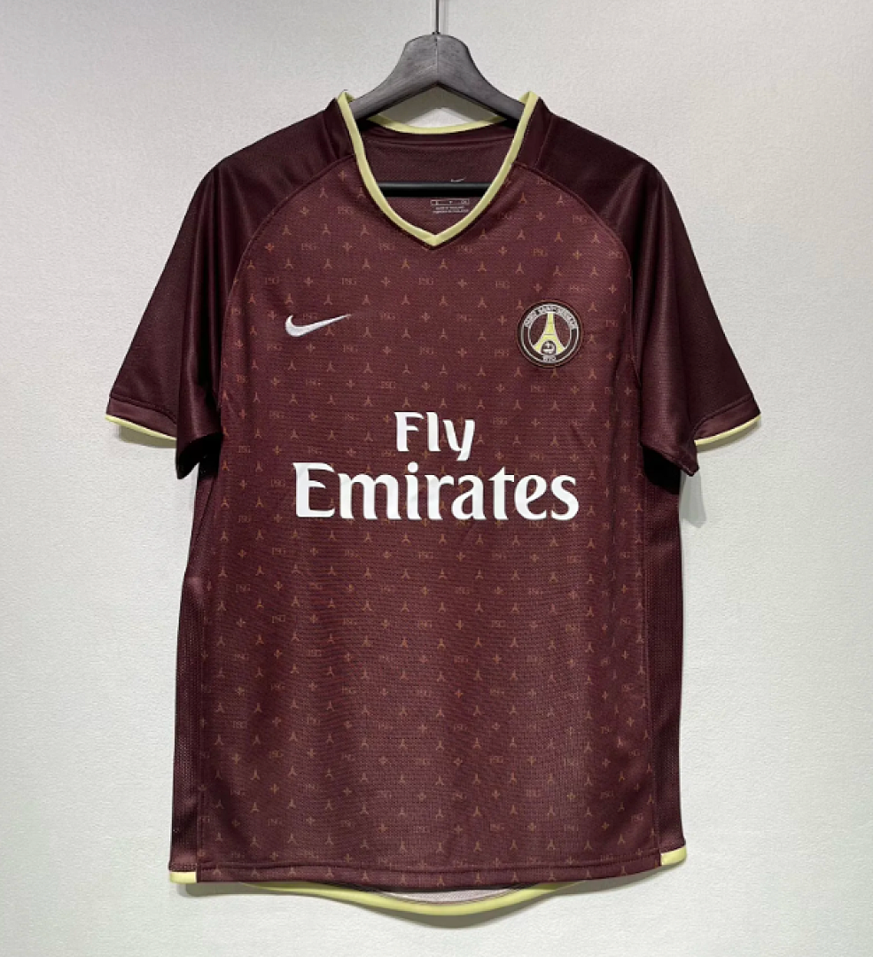 Retro PSG 2006/07 Away Red Soccer jersey