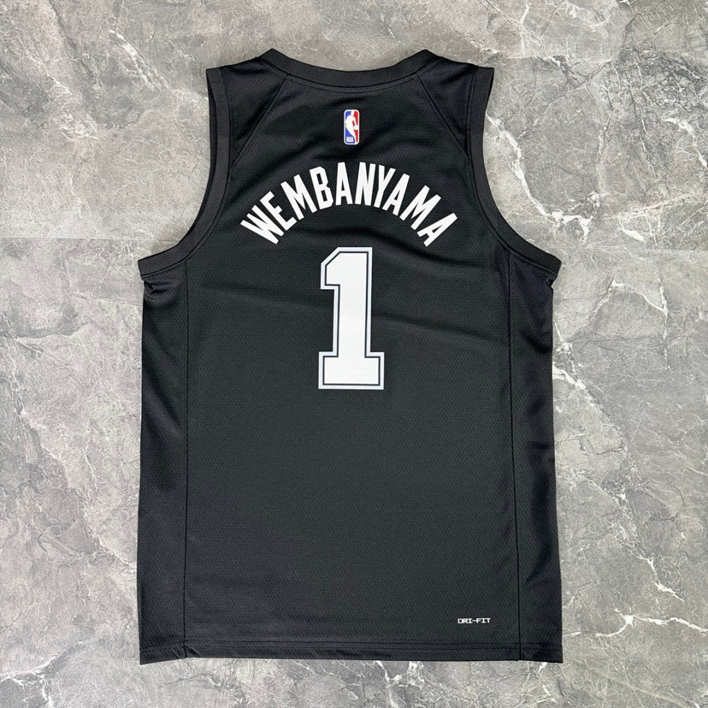 San Antonio Spurs 2026 City Edition Black jersey WEMBANYAMA#1 S-XXL
