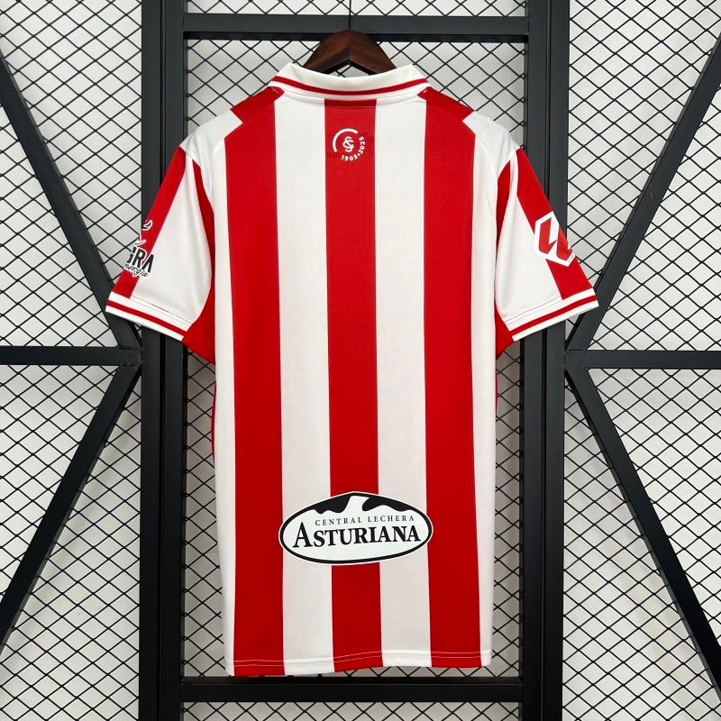 25-26 Sporting Gijon Home Soccer Jersey