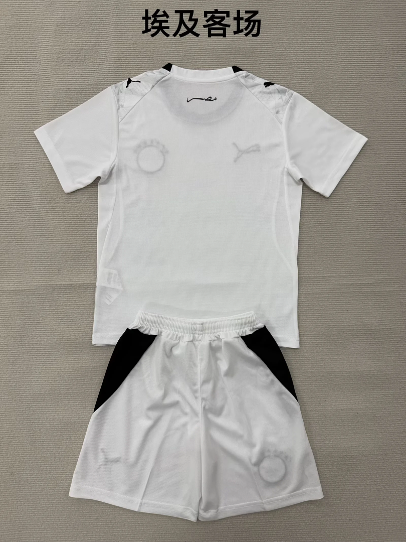 Kids Kit Egypt 2026 World Cup Away soccer jersey size 16-28